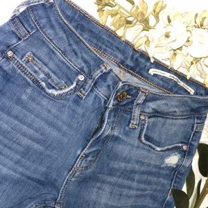 ZARA Blue Distressed Skinny Jeans